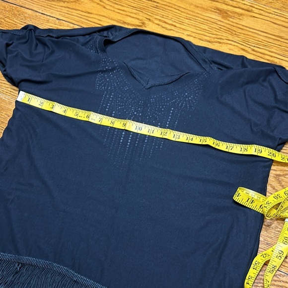 French Blue black batwing style top. Sequin detail. Size Small. New with tags. - Picture 7 of 11